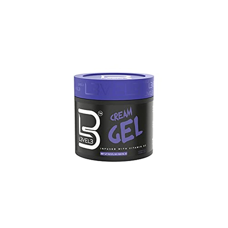 Level Three Cream Gel - Medium Hold & Volume - Nourishing Vitamins for Healthy Hair | 500 ML