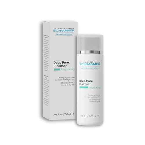 Schrammek Deep Pore Cleanser (6.8 fl oz) - Cleansing Milk for Normal Skin - Makeup Removal - Face Wash & Cleanser ? No Parabens - Skin Care - Dr