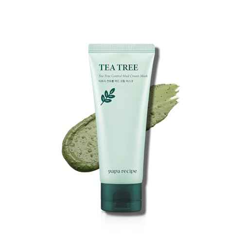 Papa Recipe Tea Tree Mud Mask ? Kaolin & Bentonite Clay for Pore Care & Oil Control ? Red Bean Exfoliation & Soothing Formula ? Korean Skincare