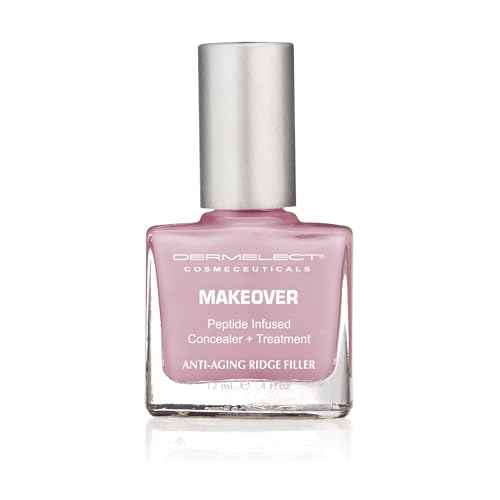 Dermelect Makeover Ridge Filler - Award-Winning Nail Treatment, Strengthens, Moisturizes, Conceals Imperfections, Keratin & Peptide Enriched, For Healthy, Smooth Nails