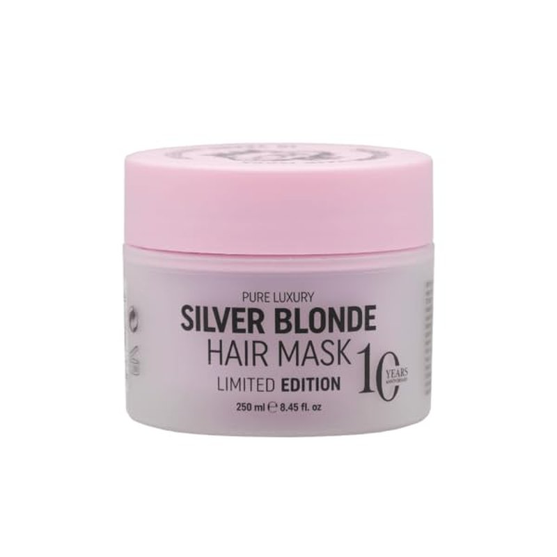 RICH Pure Luxury Silver Blonde Hair Mask - Purple Treatment for Blonde & Gray Hair - 8.45 Oz | Vegan Formula