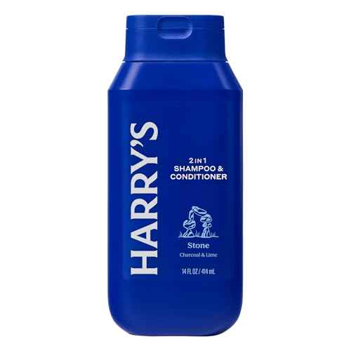 Harry's Men's 2 in 1 Shampoo and Conditioner for All Hair Types - New Stone Scent - (3 Pack) 14 fl oz - No Parabens or Sulfates