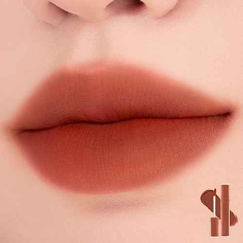 rom&nd BLUR FUDGE TINT 16 Burnt Orange - Velvety Matte K-Beauty Lip Stain for Soft Blurred Lips, Non-Drying, Long-Lasting Korean Lip Makeup