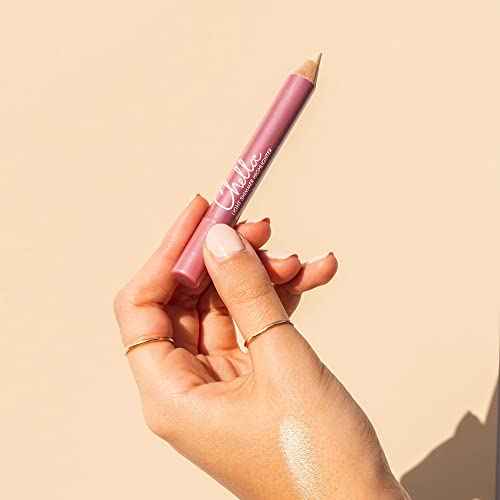 Chella Highlighter Makeup Pencil - Vegan, Cruelty Free, Paraben Free, Gluten Free - Use as a Highlighter, Concealer and Under Eye Liner (Light Shimmer)