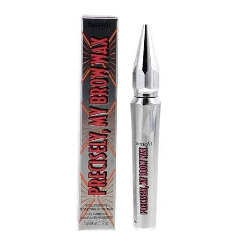 Benefit Precisely My Brow Wax Full-Pigment Sculpting Brow Wax #3 Warm Light Brown, 0.17 Ounce