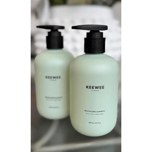 SRILabs KEEWEE Hair Growth Shampoo with Biotin, Niacinamide, Green Tea & Ginkgo ? Thickening for Thinning Hair & Hair Loss | Sulfate-Free, Color-Safe, Scalp-Calming