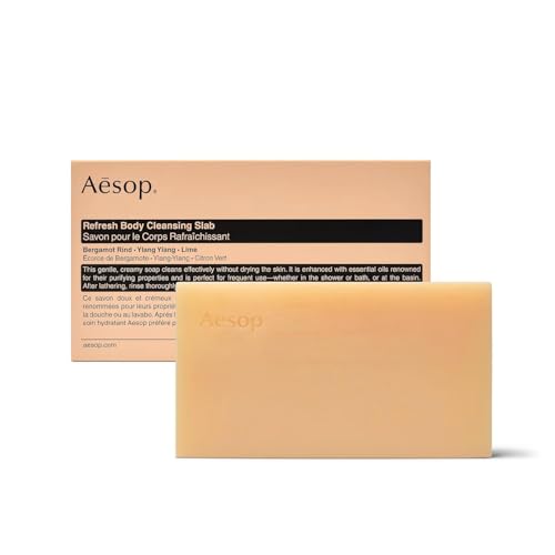 Aesop Refresh Body Cleansing Slab | Non-Drying Gentle Bar Soap Boosted With Botanical Oils | 10.9oz / 310g