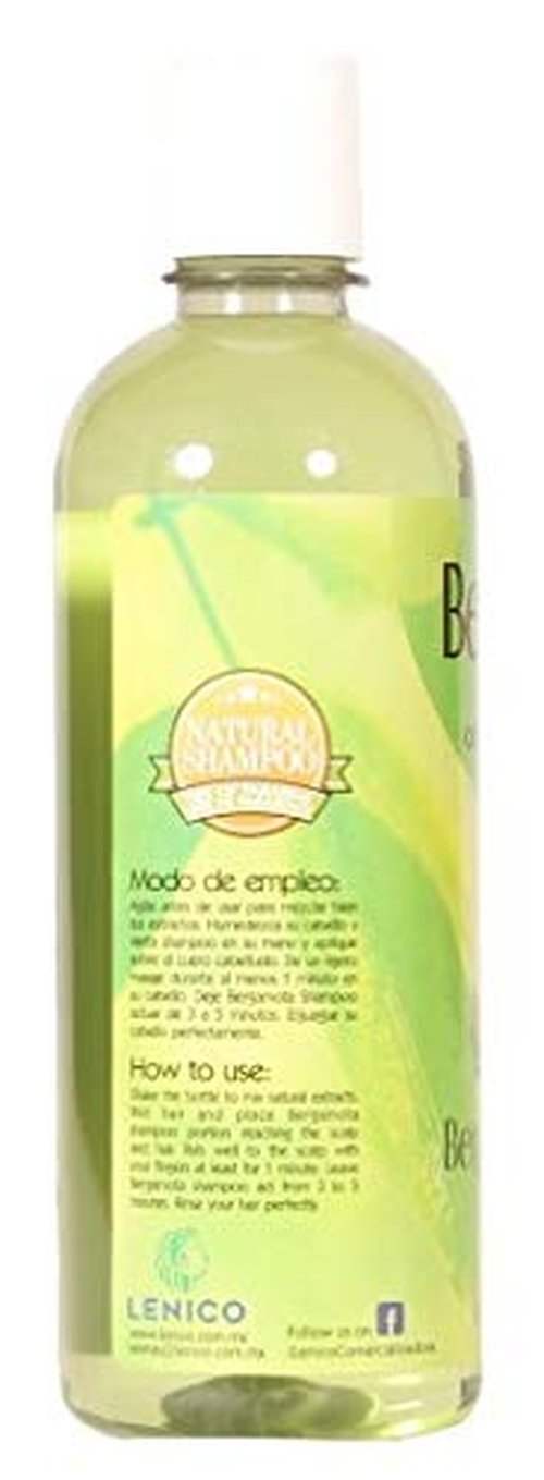 Lenico Bergamot Shampoo 500ml, Shampoo de Bergamota 500ml. Hair Regrowth Shampoo (Two Bottles)