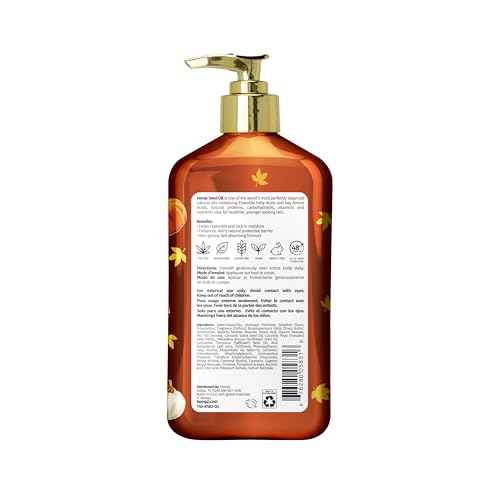 Hempz Spiced Pumpkin Pie Body Moisturizer, Body Lotion, Fall Skin Care for Men & Women, Limited Edition, 17 fl.oz.