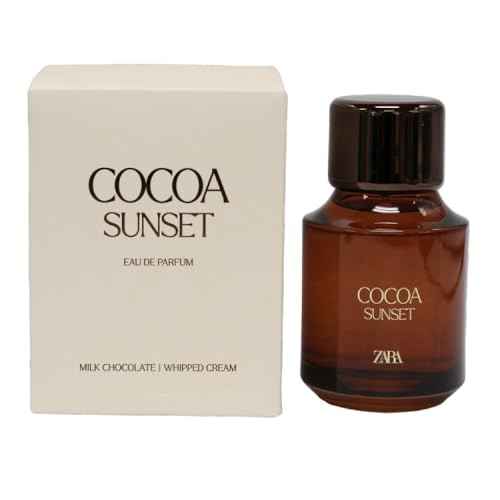 Zara Cocoa Sunset Perfume for Women Rich Indulgent Fragrance with Milk Chocolate Vanilla Whipped Cream Passion Fruit Peach and Creamy Sweet Notes Eau de Parfum 100ml (3.4 fl oz.)