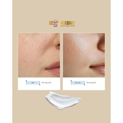 HONGUSH Hydrating Facial Cream with Three Types of Adaptogenic Mushrooms Extracts ? For All Skin Types, 50ml