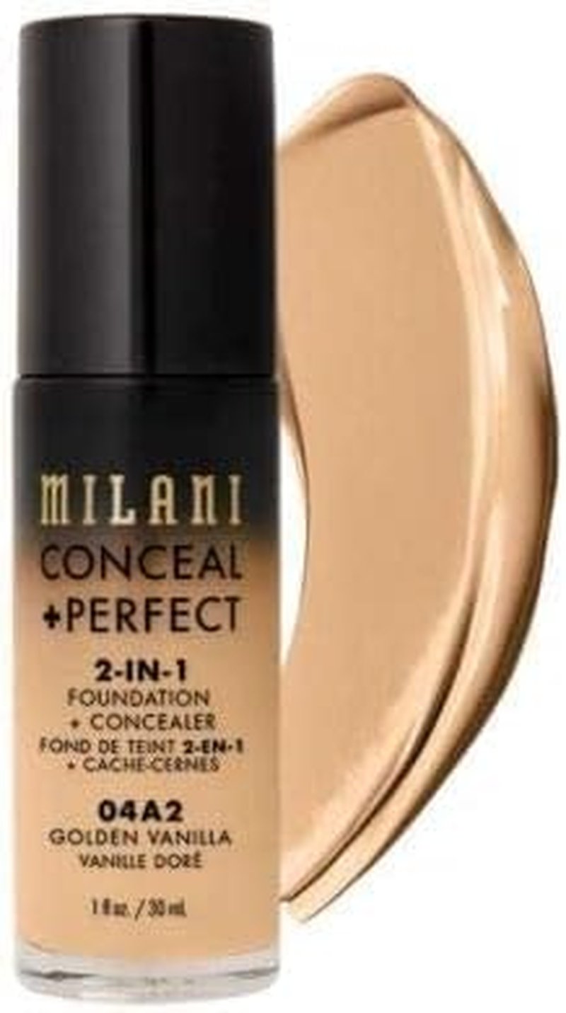 Milani Make It Last Setting Spray | 2-in-1 Foundation & Concealer - Golden Vanilla Shade
