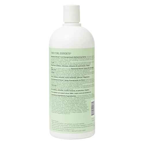 Ouidad Botanical Boost Curl Energizing & Refreshing Hair Spray, Curl Spray for Lasting Definition, No-Residue Hair Spray for Curly Hair, Adds Weightless Moisture, All Curl Types