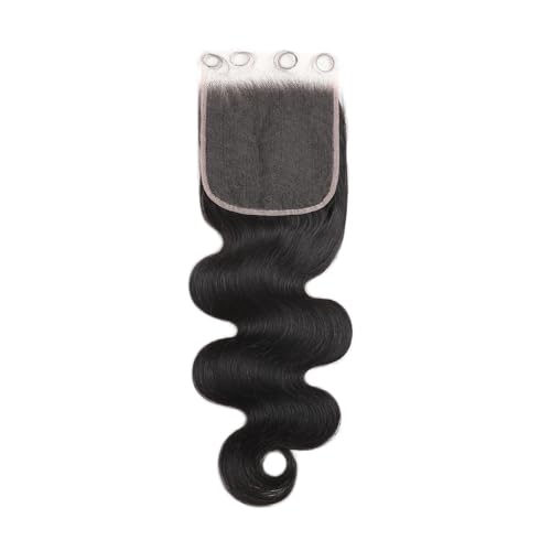 5x5 Skinlike HD Transparent Lace Closure Body Wave Closure 0.1mm Invisible Lace 100% Virgin Human Hair Lace Closure Pre Plucked Natural Hairline (22 Inch)
