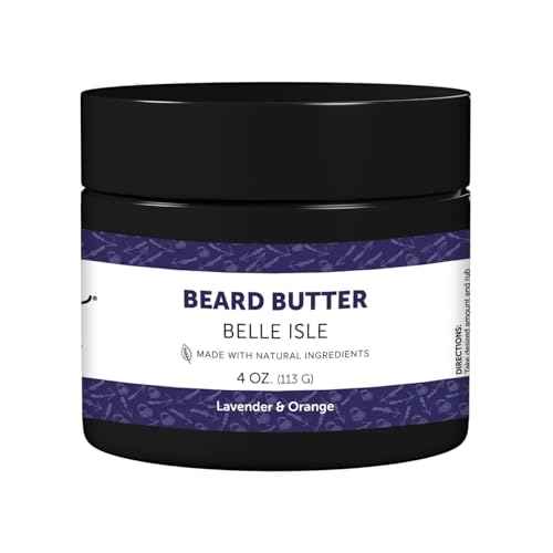 Detroit Grooming Co. Beard Butter for Men | Softens, Thickens & Hydrates with Safflower Oil & Shea Butter | Belle Isle Scent, 4oz