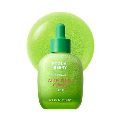 EQQUALBERRY Aloe PDRN Calming Smoothie Serum ? Soothing Korean Skin Care for Sensitive Skin, Cica & Aloe for Repair, Hydrating & Radiant Glow, Non-Comedogenic (1.01oz / 30ml)