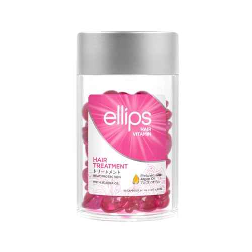 Ellips Hair Oil Hair Treatment, 50 Capsules - Hair Oil & Heat Protectant for Frizzy Hair - Support Healthy Shiny Hair