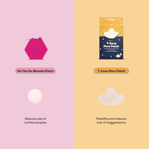 Hanhoo T-Zone Pore Patch and On the Go Blemish Patch Bundle, 132 Total Patches, Hydrocolloid Patches for Clogged Pores and Pimples, Shrinks Pimples, Blackhead and Acne Treatment, Korean Skincare