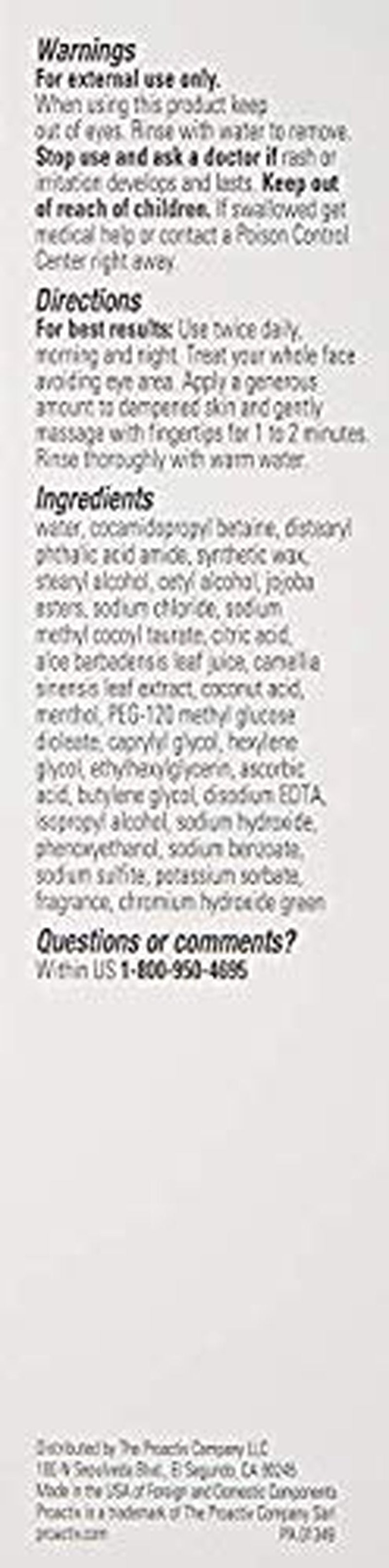 Proactiv MD Exfoliating Face Wash, Gentle and Hydrating Facial Cleanser and Acne Treatment for Sensitive Skin, 6 Oz Clear Unscented