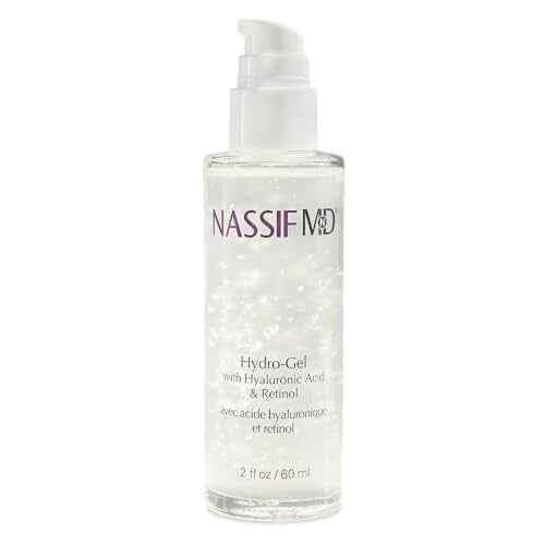 NassifMD Hydro-Gel with Hylauronic Acid Moisturizer, Salicylic Acid Serum, Retinol Serum for Face