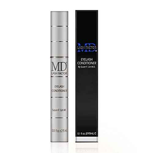 MD Lash Factor Eyelash Conditioner ? 0.1 fl oz, 3-Month Supply ? Daily Lash Serum with Peptides and Biotin for Thicker Lashes