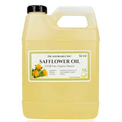 Dr Adorbale - 32 oz - Safflower Oil - 100% Pure Natural High Oleic Organic Cold Pressed