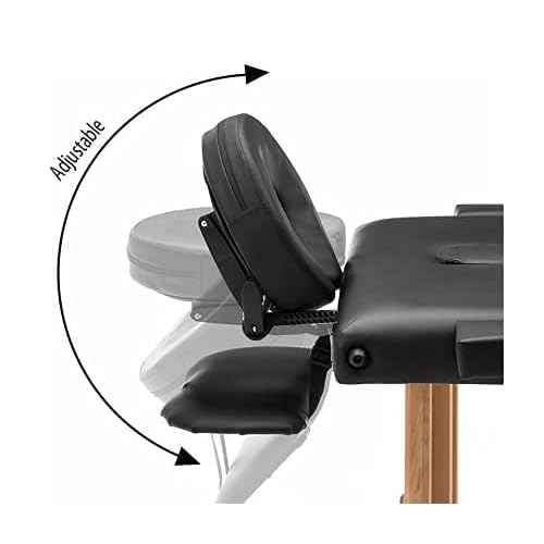 HOINCO 1Pcs Massage Table Face Cradle, Black Face Cradle Massage Table Bed Face Cradle Standard Universal Adjustable Headrest Cradle for Massage Tables Headrest
