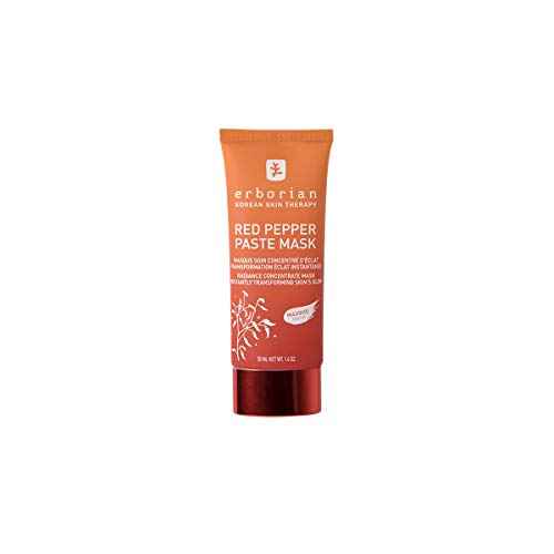 Erborian Red Pepper Paste Face Mask - Energizing & Radiance Boosting Facial Mask for Hydration & Glow with Vitamins C & E, Antioxidants & Soothing Liquorice Extract - Korean Skin Therapy