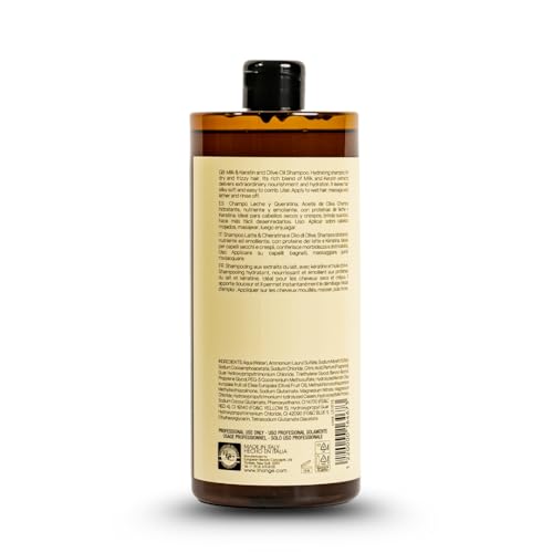 LINANGE Hydranourish Shampoo with Milk, Keratin, and Olive Oil - Hydrating and Nourishing Shampoo for Dry and Frizzy Hair, 965ml / 32.6 oz.