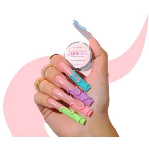 Kiara Sky Flex Gel - Clear Nail Art Gel for Molding, Sculpting and Glam Nail Decorations - 5g