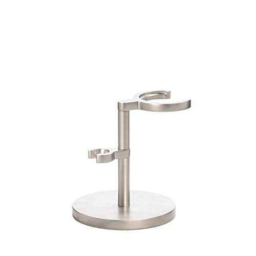M?HLE ROCCA Stand for Razors & Shaving Brushes | Shave Accessory | Matt Stainless Steel