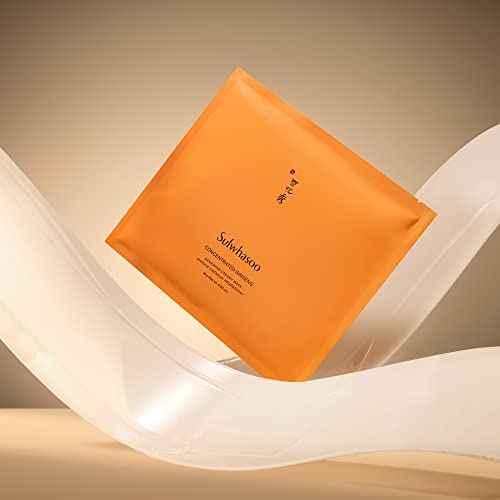Sulwhasoo Concentrated Ginseng Renewing Sheet Mask - Korean Anti-Aging Skincare, Visibly Improves Wrinkles and Firmness, Nourishes, Hydrates & Soothes, Ginseng, Peptides & Squalene