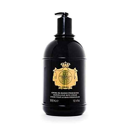 Perlier Imperial Honey Shower & Bath Cream - Nourishing & Soothing Luxury Bath Cream Made With 100% Organic Italian Honey For Deep Moisturization And Hydration (101.3 Fluid Oz.)