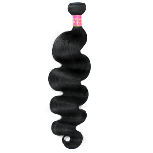 12A 30 Inch Human Hair Bundles 100% Unprocessed Brazilian Virgin Hair Body Wave Quick Weave Wavy Human Hair Bundles for Black Women Natural Color