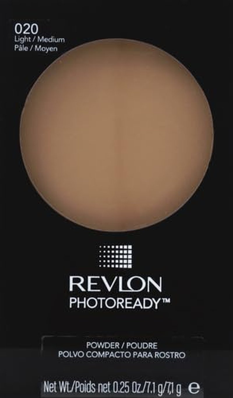 Revlon PhotoReady Blurring Face Powder - Longwear, Oil-Free Makeup for Flawless Finish | 0.25 oz, Light Medium