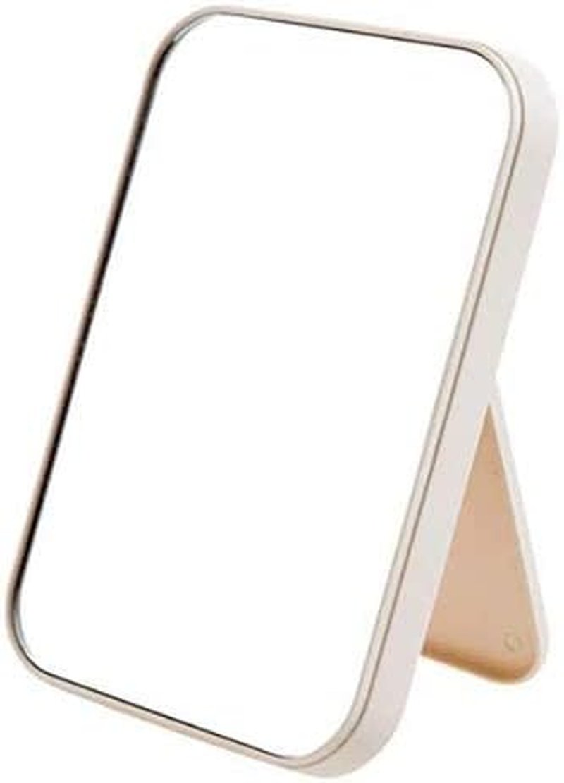 Foldable Makeup Mirror - Portable Square Design with Stand | Ideal for Women - Beige
