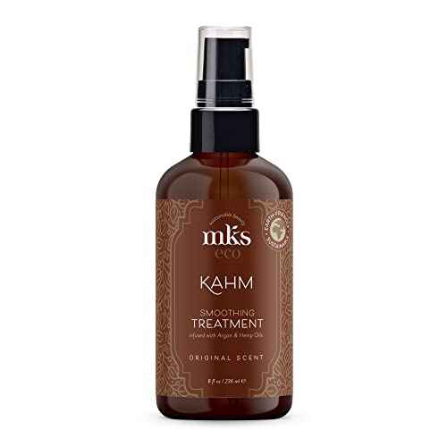 Earthly Body MKS eco Kahm Smoothing Hair Treatment, Original Scent - Vegetable Keratin Protein, Moroccan Argan Oil, Hemp Seed Oil - Vegan & Cruelty Free Conditioner - 1 Count