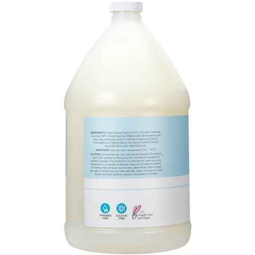 Ginger Lily Farms Club & Fitness Nourishing Body Wash, 100% Vegan & Cruelty-Free, Bath & Shower Gel for Men and Women, Rain Water Scent, 1 Gallon (128 fl. oz.) Refill