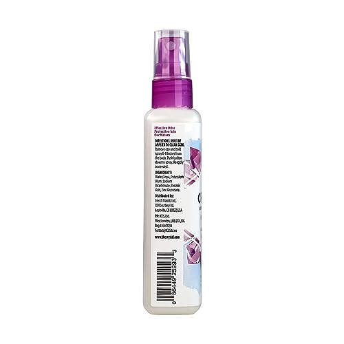 CRYSTAL Mineral Deodorant Spray- Unscented Body Deodorant With 24-Hour Odor Protection, Aluminium Chloride & Paraben Free, 4 FL OZ, Pack of 6