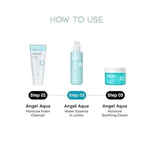 BEYOND Angel Aqua Moisture Lotion (6.8fl oz) - Lightweight, Non-Sticky Moisturizer for Sensitive Skin. Vegan Formula Korean Skin Care Cream. Chervil, Hyaluronic Acid.