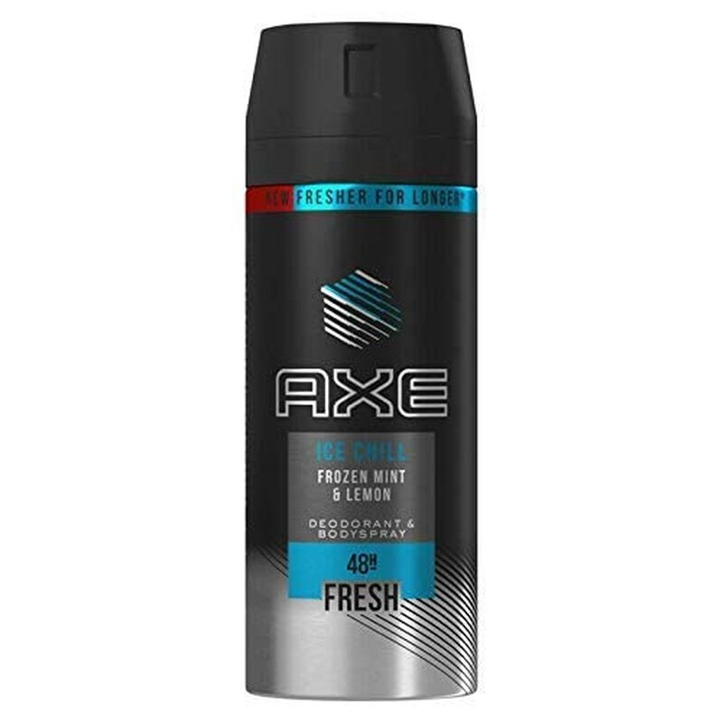 Axe Ice Chill Deodorant Body Spray for Men - 6 Pack, 150ml (5.07 oz)