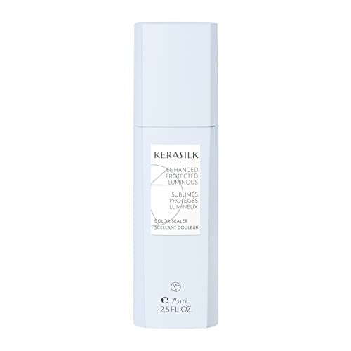 KERASILK Color Sealer | Provides Long-Lasting Color Protection | Moisturizes & Strengthens Hair Fiber | Conditions & Detangles | With Heat Protection | For Color Treated & Lightened Hair | 75ml