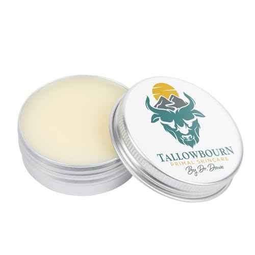 Grass Fed Beef Tallow Balm for Face and Body with Shea Butter, Organic Jojoba Oil, Honey, and Beeswax ? Beef Tallow for Skin ? Unscented Balm ? 1 oz