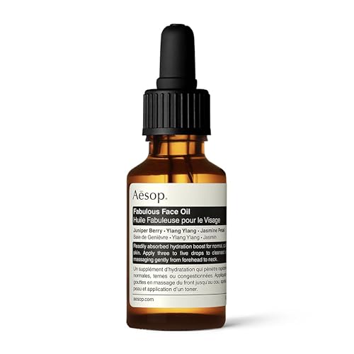 Aesop Fabulous Face Oil | Purifying Oil for Dull & Congested Skin | Hydrates, Softens and Balances Skin | Boosted with Botanicals | 0.8 oz / 25mL