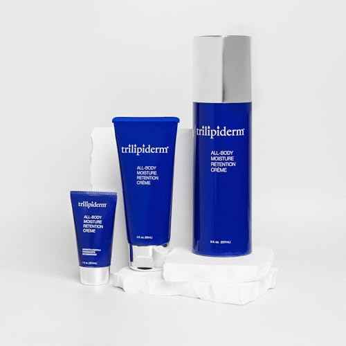 Trilipiderm All-Body Moisture Retention Cr?me ? 2-PACK of 8 Ounce Airless Pump Bottles ? Plant-Based All-Day Lightweight Hydration for Body and Face, Meadowfoam, Lipid Replacement