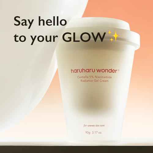 HARUHARU wonder Centella 5% Niacinamide Radiance Gel Cream, Hydrating & Soothing, Ultra-Lightweight, Improves Skin Tone, Pore Minimizer, Oil Control, For All Skin Types, 3.17 fl. Oz