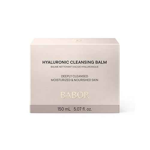 BABOR Hyaluronic Cleansing Balm to Oil for Demanding Skin, Gentle Cleansing for Face Infused with Hyaluronic Acid to Hydrate Skin, 150 ml
