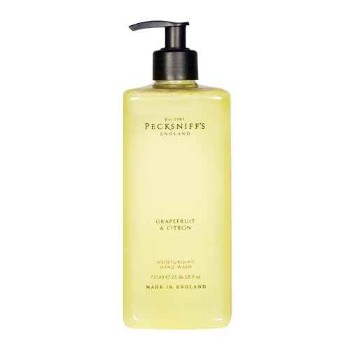 Pecksniff's Grapefruit & Citron Hand Wash ? Luxury Liquid Hand Soap 725 ml/24.52 fl oz, Softening, Hydrating, Revitalising, Cruelty-Free, Made in England