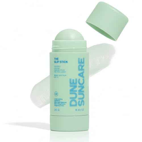 The Slip Stick SPF 50 Invisible Ultra Hydrating Cooling Sunscreen Stick ? Fragrance-Free, Clean-Chemical Sunscreen for Face & Body ? Vegan, Non-Greasy, Non-Waxy & No White Cast