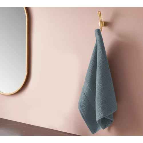 Delara Towels Cotton Washcloths Set 100% Organic Cotton, GOTS Certified Premium Quality Face Cloths, Feather Touch Technology Highly Absorbent and Soft Feel Fingertip Towels, Pack of 24